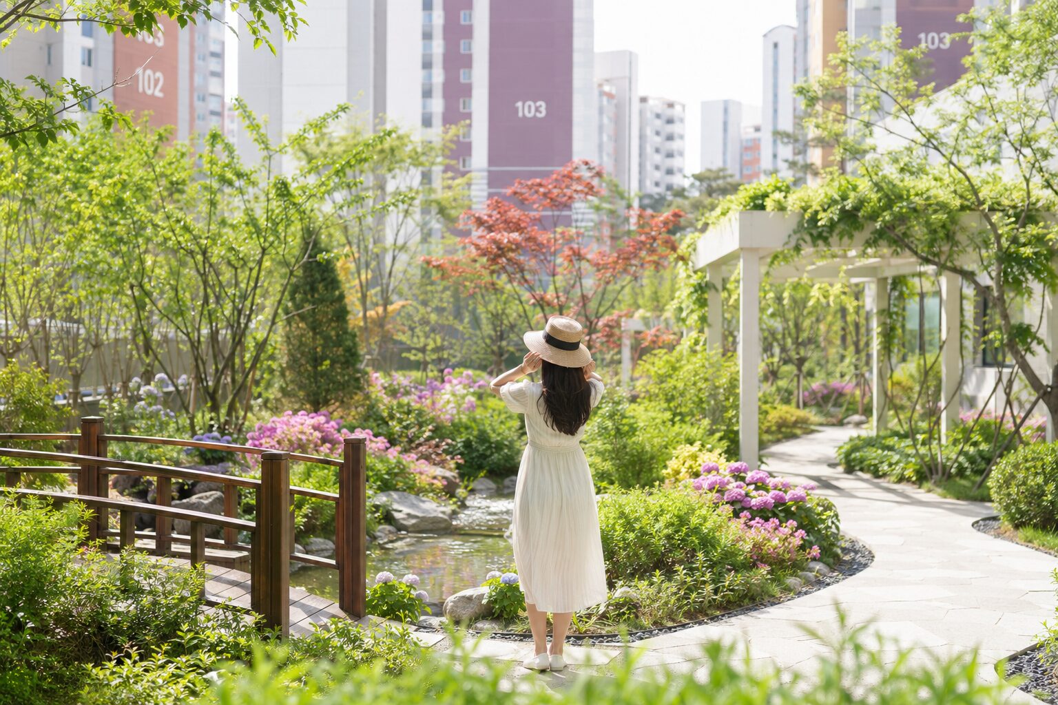 리첼 에듀포레 경산역 소요 정원